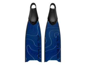 Prussian Blue Fiberglass Travelling 60 Short Fin - Ocean Veins